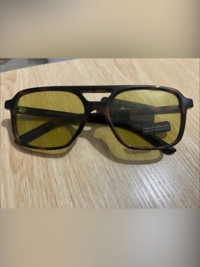 House of Harlow 1960 Tortoiseshell Sunglasses with Yellow Lenses